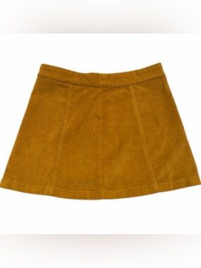 Crewcuts Gold Corduroy Mini Skirt Girls Size 14